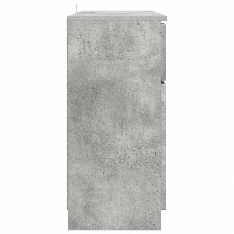 Bufet Betonowy szary 100 x 30 x 65,6 Materiał drewnopochodny