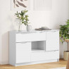 Bufet z szufladą Wysoki połysk biały 100 x 30 x 65,6
