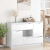 Bufet z szufladą Wysoki połysk biały 100 x 30 x 65,6