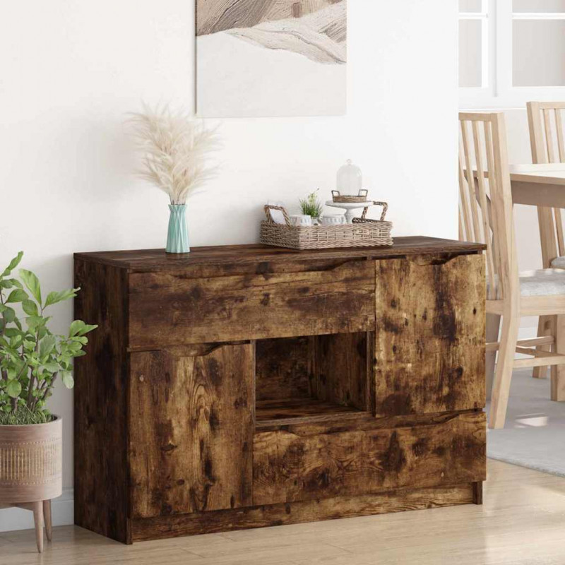Bufet Dąb wędzony 100 x 30 x 65,6 Materiał drewnopochodny