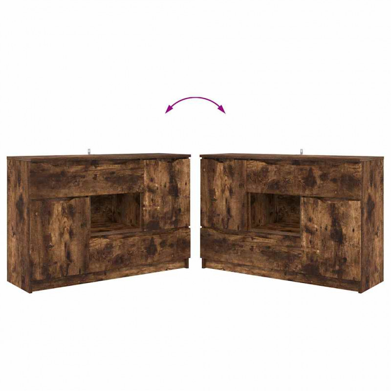 Bufet Dąb wędzony 100 x 30 x 65,6 Materiał drewnopochodny