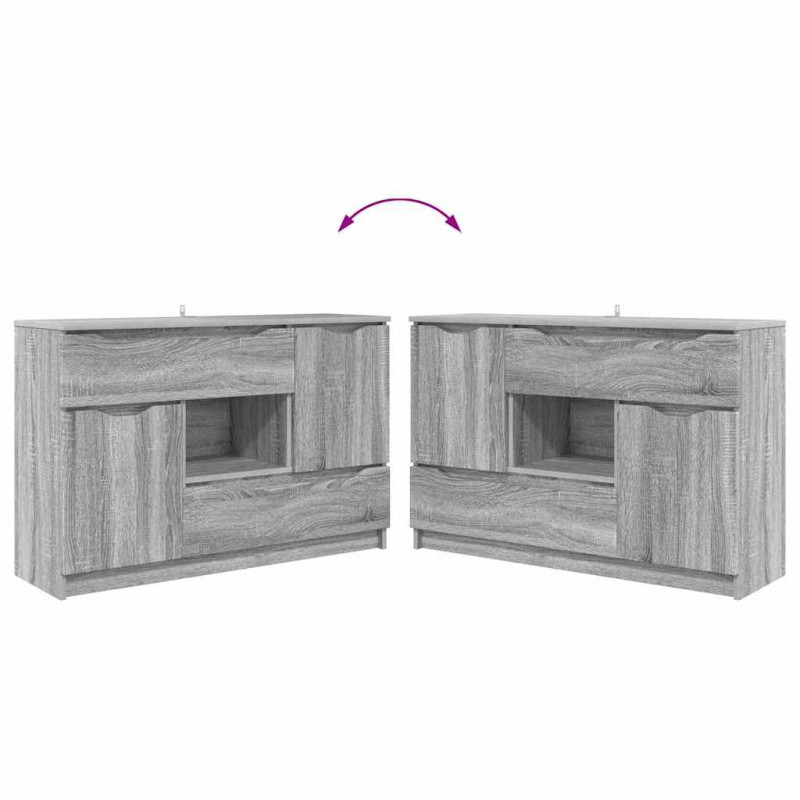 Bufet Szary Sonoma 100 x 30 x 65,6 Materiał drewnopochodny