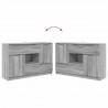 Bufet Szary Sonoma 100 x 30 x 65,6 Materiał drewnopochodny