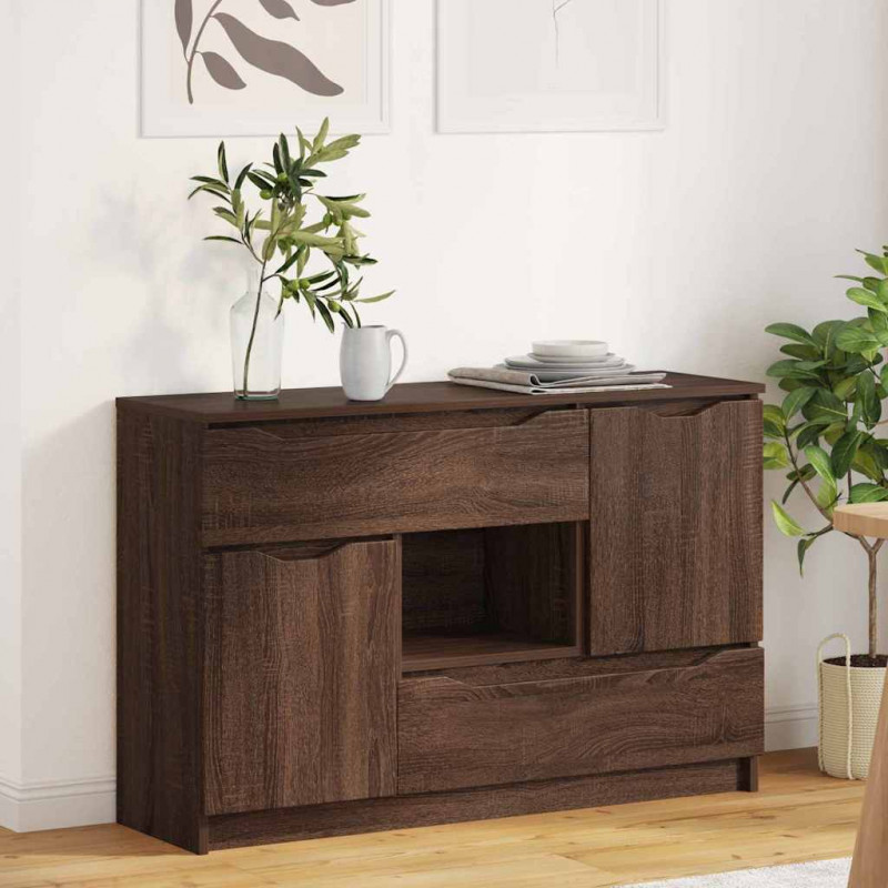 Bufet Brązowy dąb 100 x 30 x 65,6 Materiał drewnopochodny