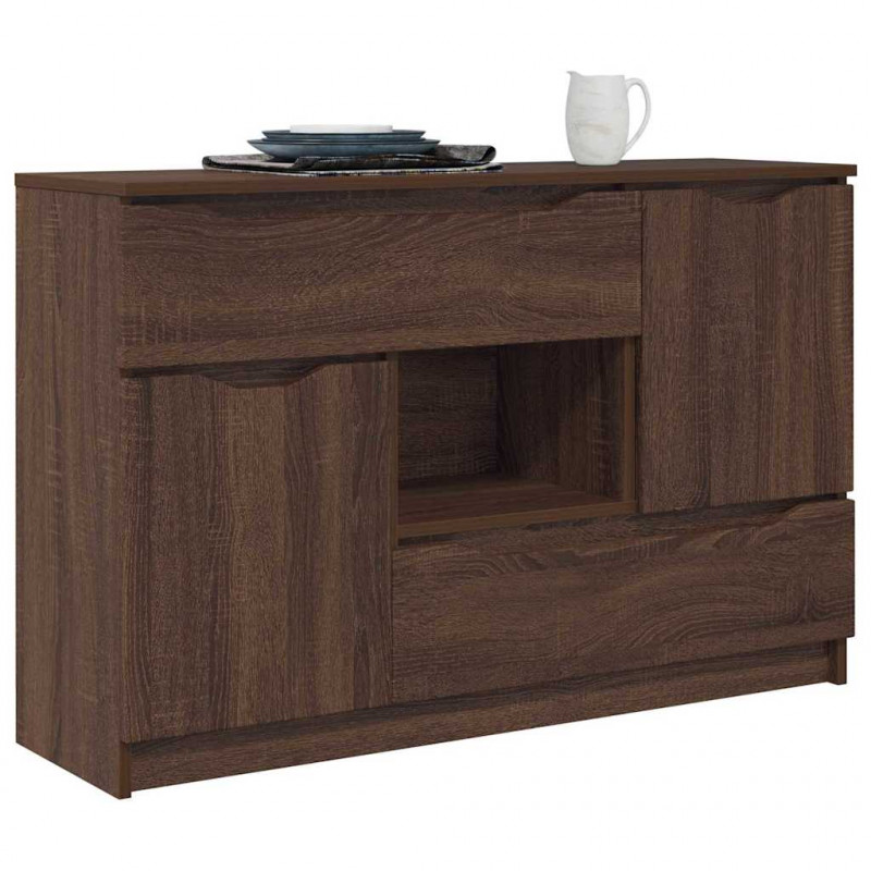 Bufet Brązowy dąb 100 x 30 x 65,6 Materiał drewnopochodny