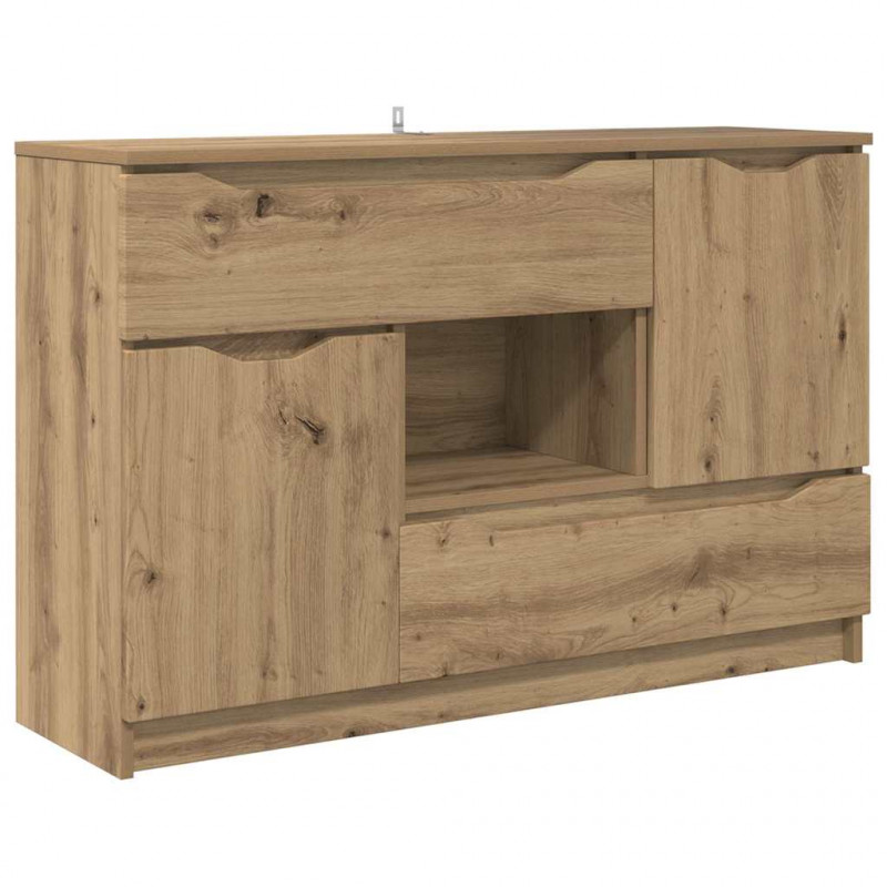 Bufet Dąb rzemieślniczy 100 x 30 x 65,6 Materiał drewnopochodny