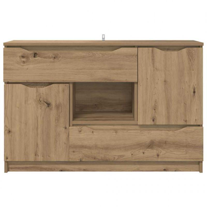 Bufet Dąb rzemieślniczy 100 x 30 x 65,6 Materiał drewnopochodny