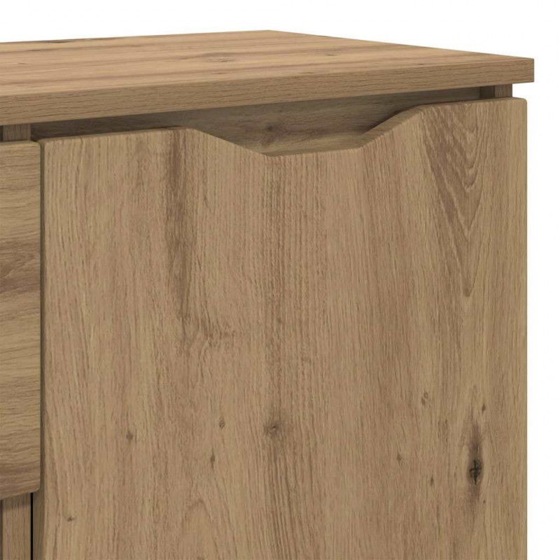 Bufet Dąb rzemieślniczy 100 x 30 x 65,6 Materiał drewnopochodny