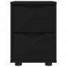 Stolik nocny Czarny 30,5 x 30 x 43 cm Materiał drewnopochodny
