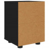 Stolik nocny Czarny 30,5 x 30 x 43 cm Materiał drewnopochodny
