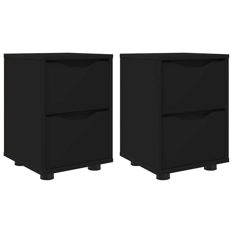 Szafki nocne z szufladą 2 pcs Czarny 30,5 x 30 x 43 cm