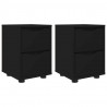 Szafki nocne z szufladą 2 pcs Czarny 30,5 x 30 x 43 cm