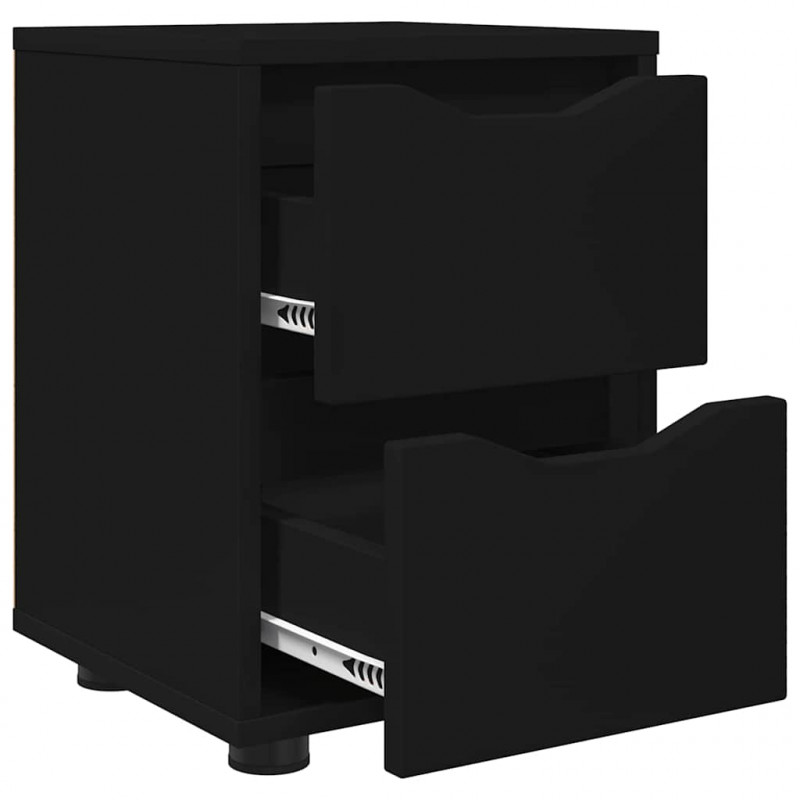 Szafki nocne z szufladą 2 pcs Czarny 30,5 x 30 x 43 cm