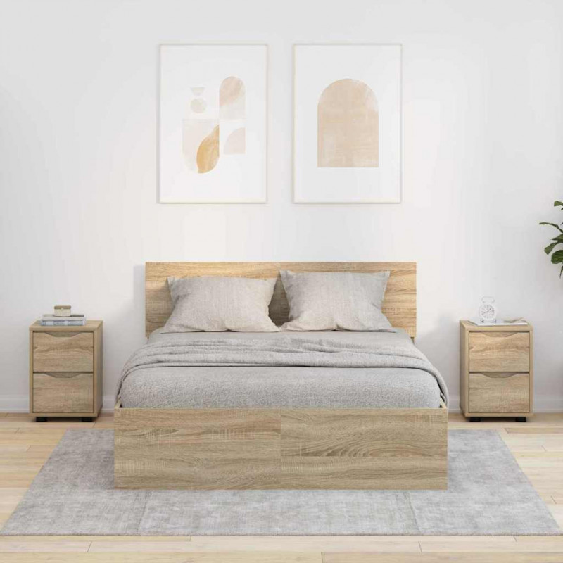 Szafki nocne z szufladą 2 pcs Dąb Sonoma 30,5 x 30 x 43 cm