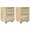 Szafki nocne z szufladą 2 pcs Dąb Sonoma 30,5 x 30 x 43 cm