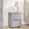 Szafki nocne z szufladą 2 pcs Betonowy szary 30,5 x 30 x 43 cm