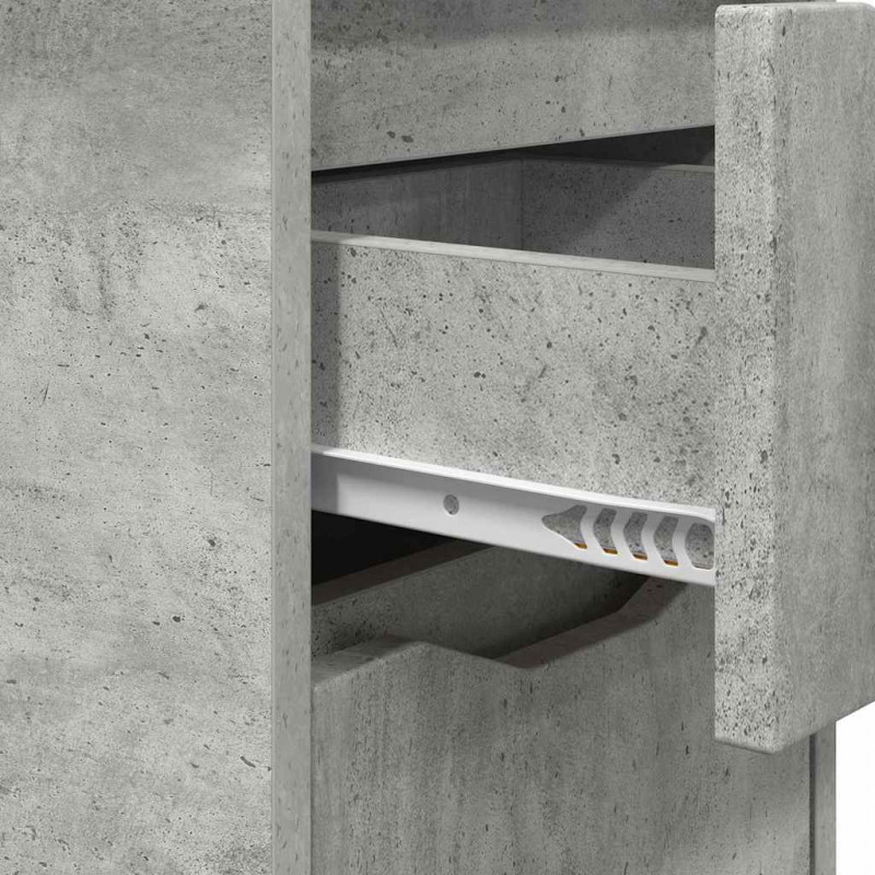 Szafki nocne z szufladą 2 pcs Betonowy szary 30,5 x 30 x 43 cm