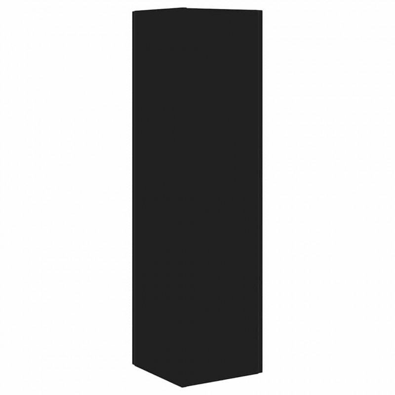 Szafka narożna Czarny 27,5x27x102cm Materiał drewnopochodny