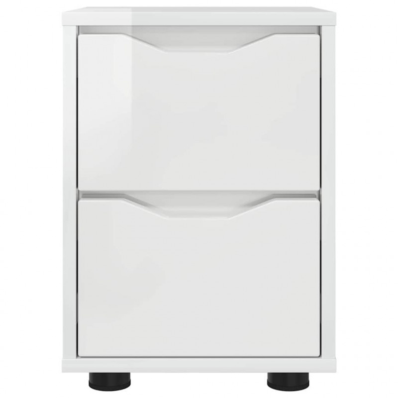 Szafki nocne 2 pcs Wysoki połysk biały 30,5 x 30 x 43 cm