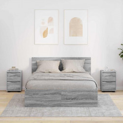 Szafki nocne z szufladą 2 pcs Szary Sonoma 30,5 x 30 x 43 cm