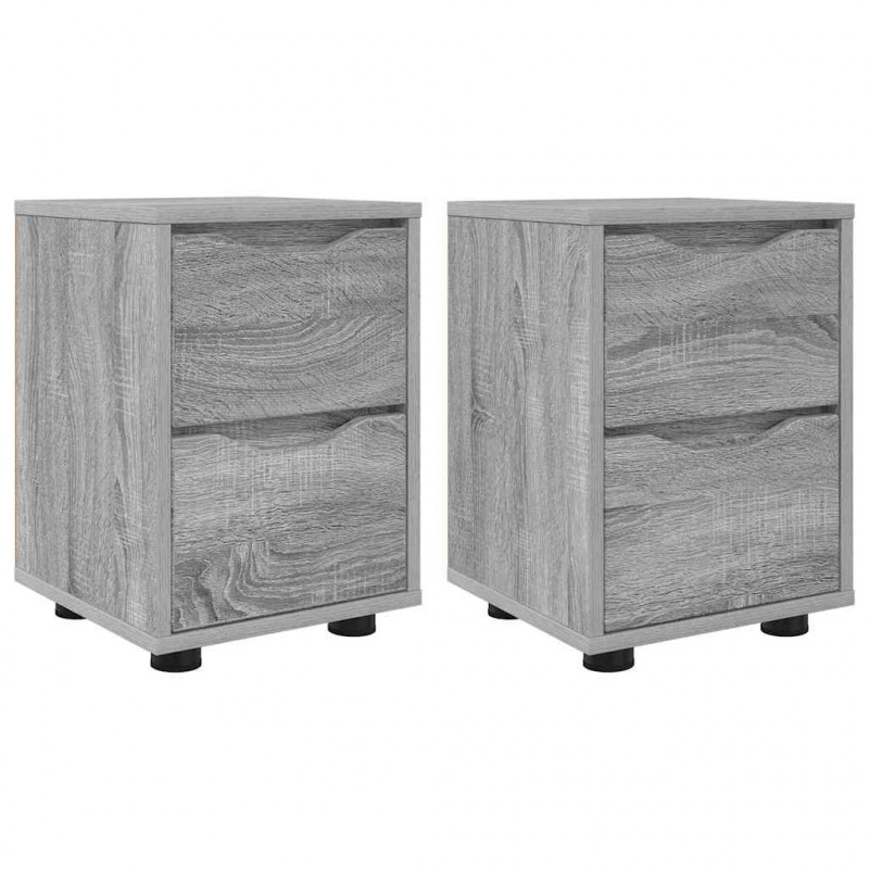 Szafki nocne z szufladą 2 pcs Szary Sonoma 30,5 x 30 x 43 cm