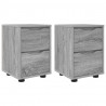 Szafki nocne z szufladą 2 pcs Szary Sonoma 30,5 x 30 x 43 cm