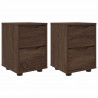 Szafki nocne z szufladą 2 pcs Brązowy dąb 30,5 x 30 x 43 cm