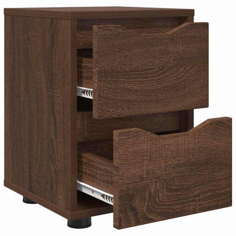 Szafki nocne z szufladą 2 pcs Brązowy dąb 30,5 x 30 x 43 cm