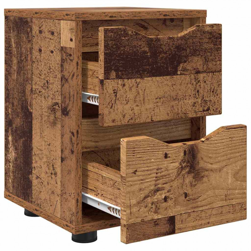 Stolik nocny z szufladą Stare drewno 30,5 x 30 x 43 cm
