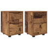Szafki nocne z szufladą 2 pcs Stare drewno 30,5 x 30 x 43 cm