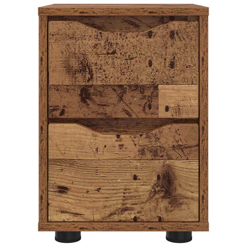 Szafki nocne z szufladą 2 pcs Stare drewno 30,5 x 30 x 43 cm