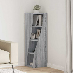 Szafka narożna Szary Sonoma 32x32x102cm Materiał drewnopochodny