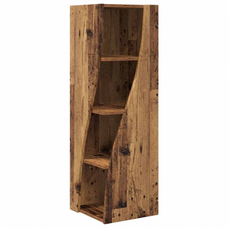 Szafka narożna Stare drewno 32x32x102cm Materiał drewnopochodny