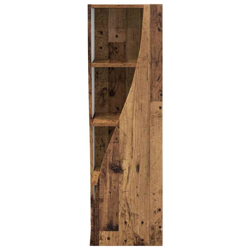 Szafka narożna Stare drewno 32x32x102cm Materiał drewnopochodny
