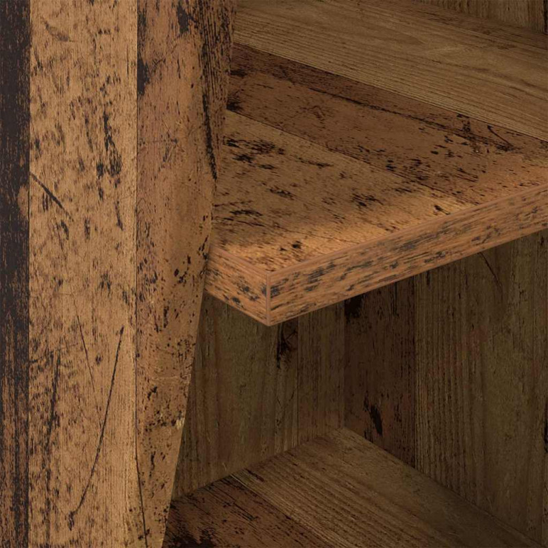 Szafka narożna Stare drewno 32x32x102cm Materiał drewnopochodny