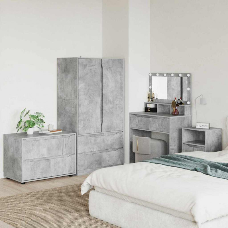 Szafka do przechowywania Betonowy szary 80 x 48 x 57 cm