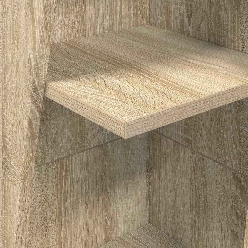 Szafka narożna Dąb Sonoma 27,5x27x140cm Materiał drewnopochodny