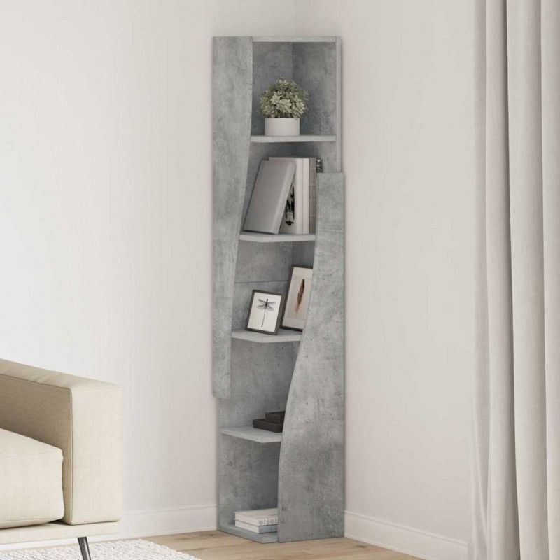 Szafka narożna Betonowy szary 27,5x27x140cm