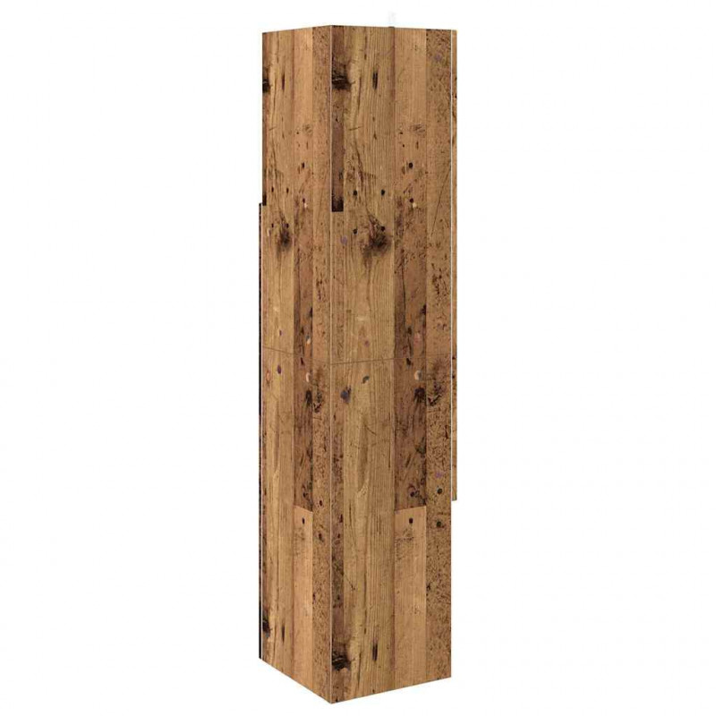 Szafka narożna Stare drewno 32x32x140cm Materiał drewnopochodny
