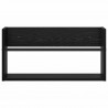 Regał na gazety z półką 2 pcs Czarny Dąb 60 x 12 x 30 cm