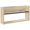 Regał na gazety z półką 2 pcs Dąb Sonoma 60 x 12 x 30 cm