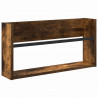 Regał na gazety z półką 2 pcs Dąb wędzony 60 x 12 x 30 cm