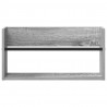 Regał na gazety z półką 2 pcs Szary Sonoma 60 x 12 x 30 cm