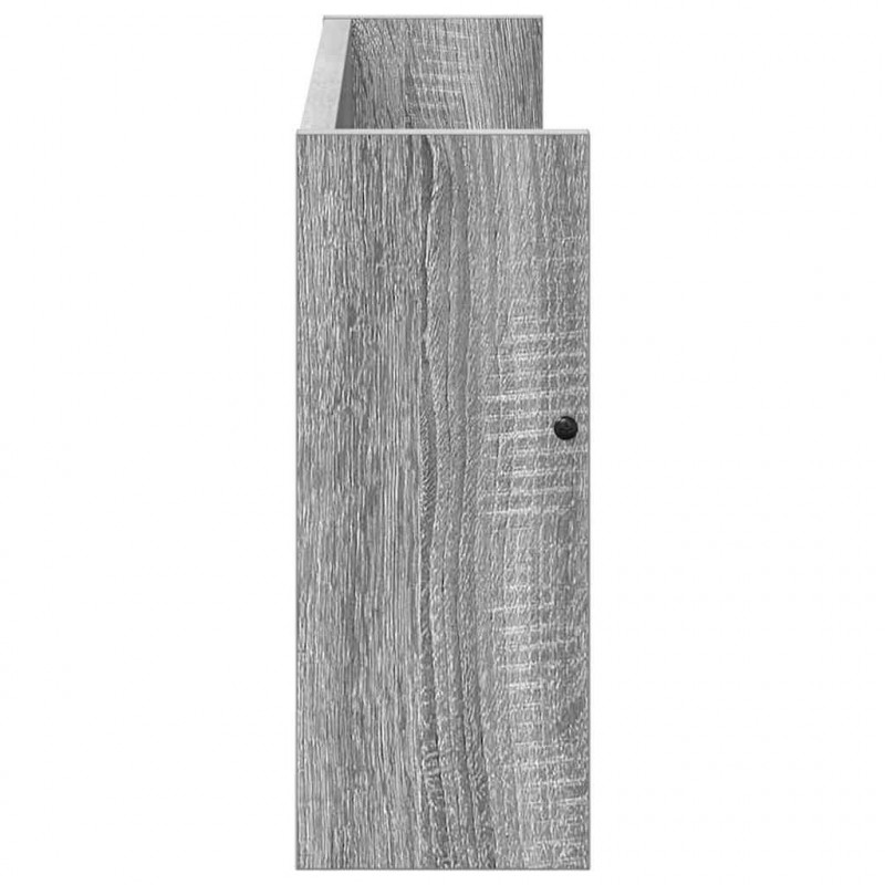 Regał na gazety z półką 2 pcs Szary Sonoma 60 x 12 x 30 cm