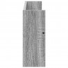 Regał na gazety z półką 2 pcs Szary Sonoma 60 x 12 x 30 cm