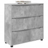 Szafka do przechowywania Betonowy szary 80 x 31 x 81 cm