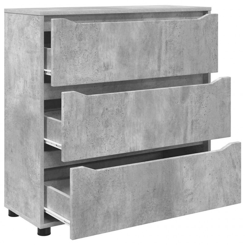 Szafka do przechowywania Betonowy szary 80 x 31 x 81 cm