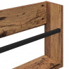 Regał na gazety z półką 2 pcs Stare drewno 60 x 12 x 30 cm