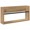 Regał na gazety z półką 2 pcs Dąb rzemieślniczy 60 x 12 x 30 cm