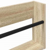 Regał na gazety z półką 2 pcs Dąb Sonoma 80 x 12 x 30 cm